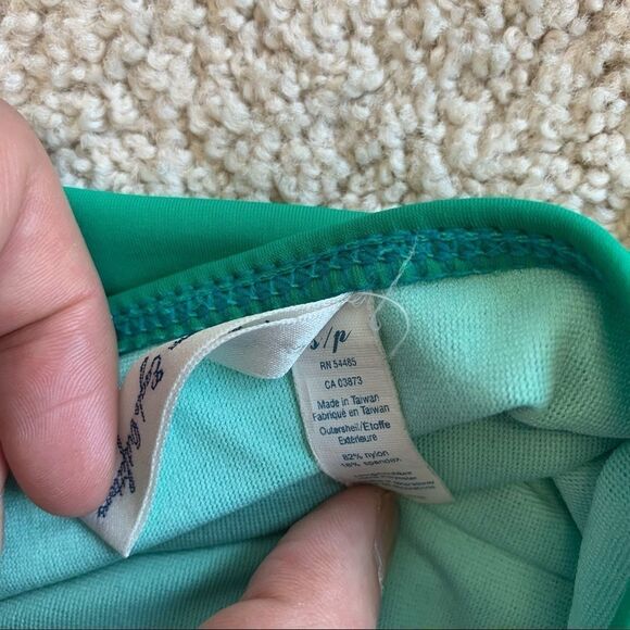 American Eagle green tie-dye striped bikini Sz S - Picture 6 of 6